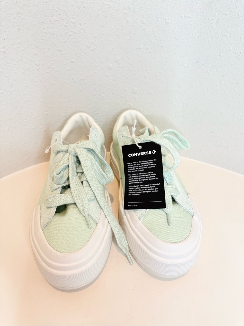 Converse Cruise Mint Green Low Top Platform Unisex Sneakers W 9 M 7.5 NEW - Picture 11 of 16